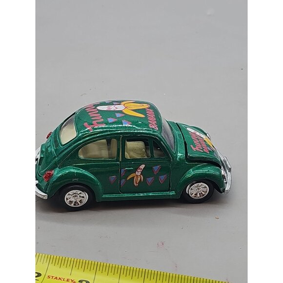 Volkswagen Funny Beetles Green Diecast Pullback‎ Car “Funny Banana” mk - Picture 3 of 5